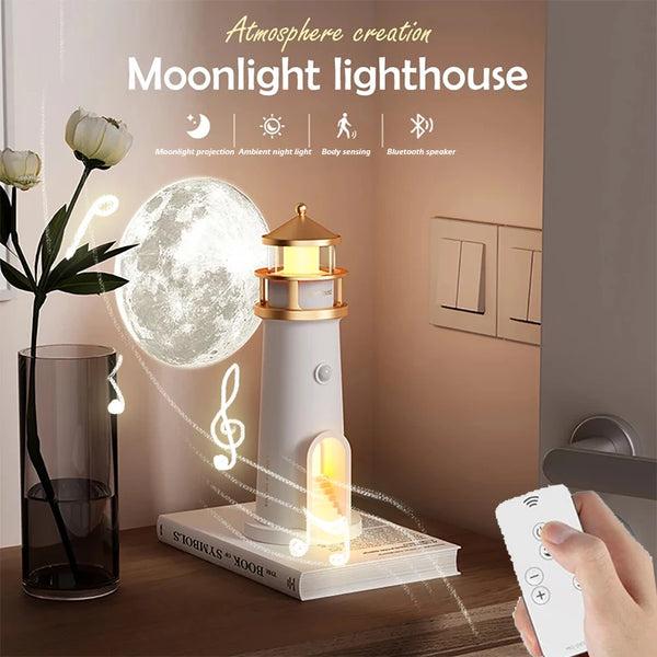 Moonlit Magic Lighthouse Lamp