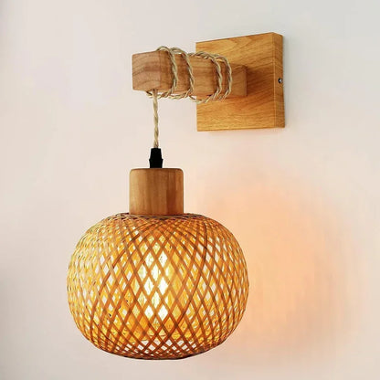 BambooWeave™ Artisan Wall Lamp