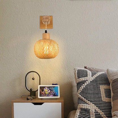 BambooWeave™ Artisan Wall Lamp