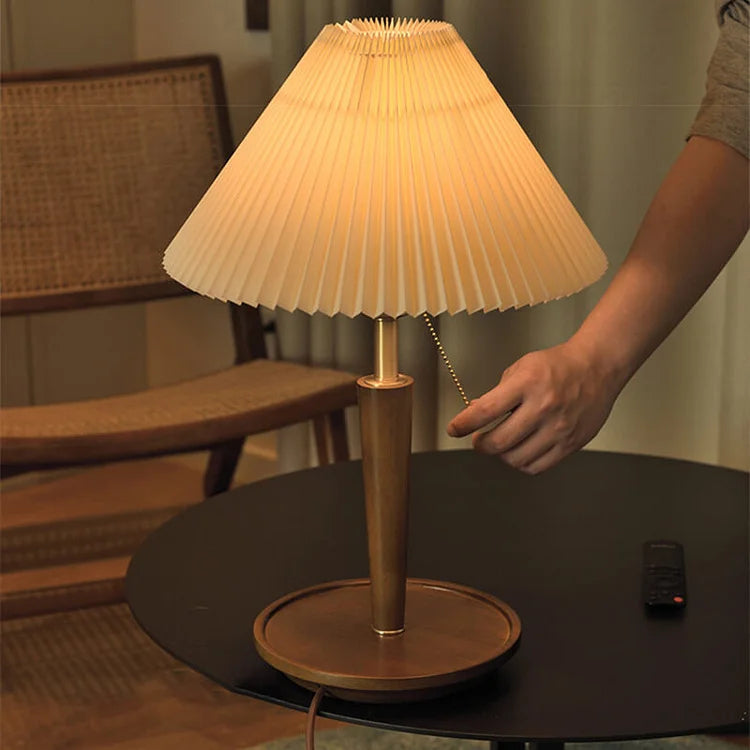 RetroLustre™ Wooden Table Lamp