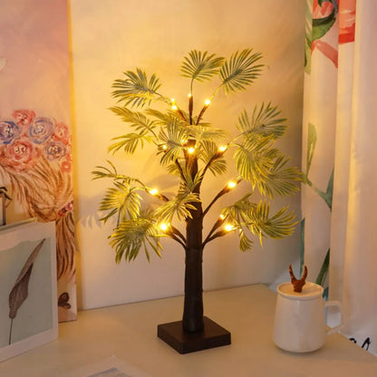 Festive LED Palm Leaf Lights
