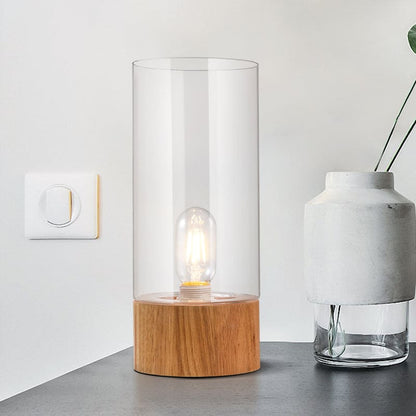 Lumeo Wooden Cylinder Night Lamp