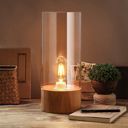 Lumeo Wooden Cylinder Night Lamp