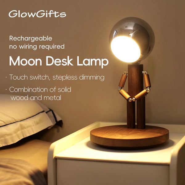Moonlit Robot Desk Lamp