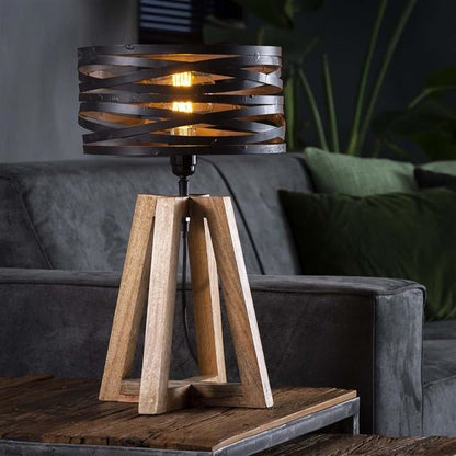 TwistLamp: Elegant Wood Table Lamp