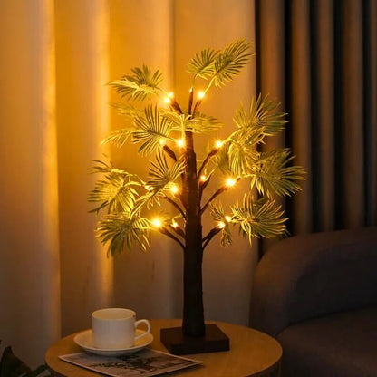 Festive LED Palm Leaf Lights