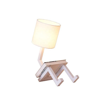 ScandiGlow Lamp with Bookshelf