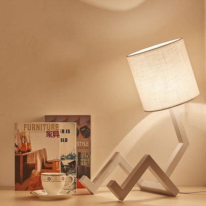 ScandiGlow Lamp with Bookshelf