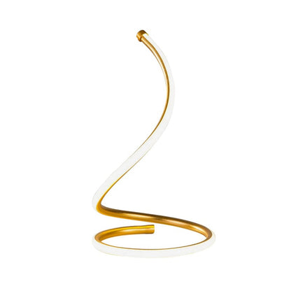 Golden Glow Spiral Silica Lamp