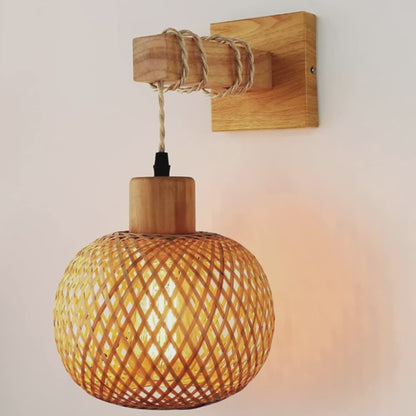 BambooWeave™ Artisan Wall Lamp