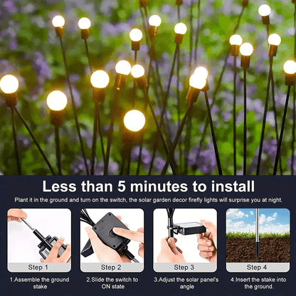 Solar Firefly Garden LED Lamp Decoration - Indri Zest