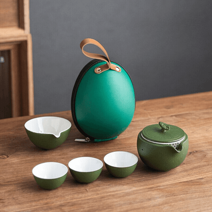 TangyTango™ Japanese Teaset with Travel Case - Indri Zest