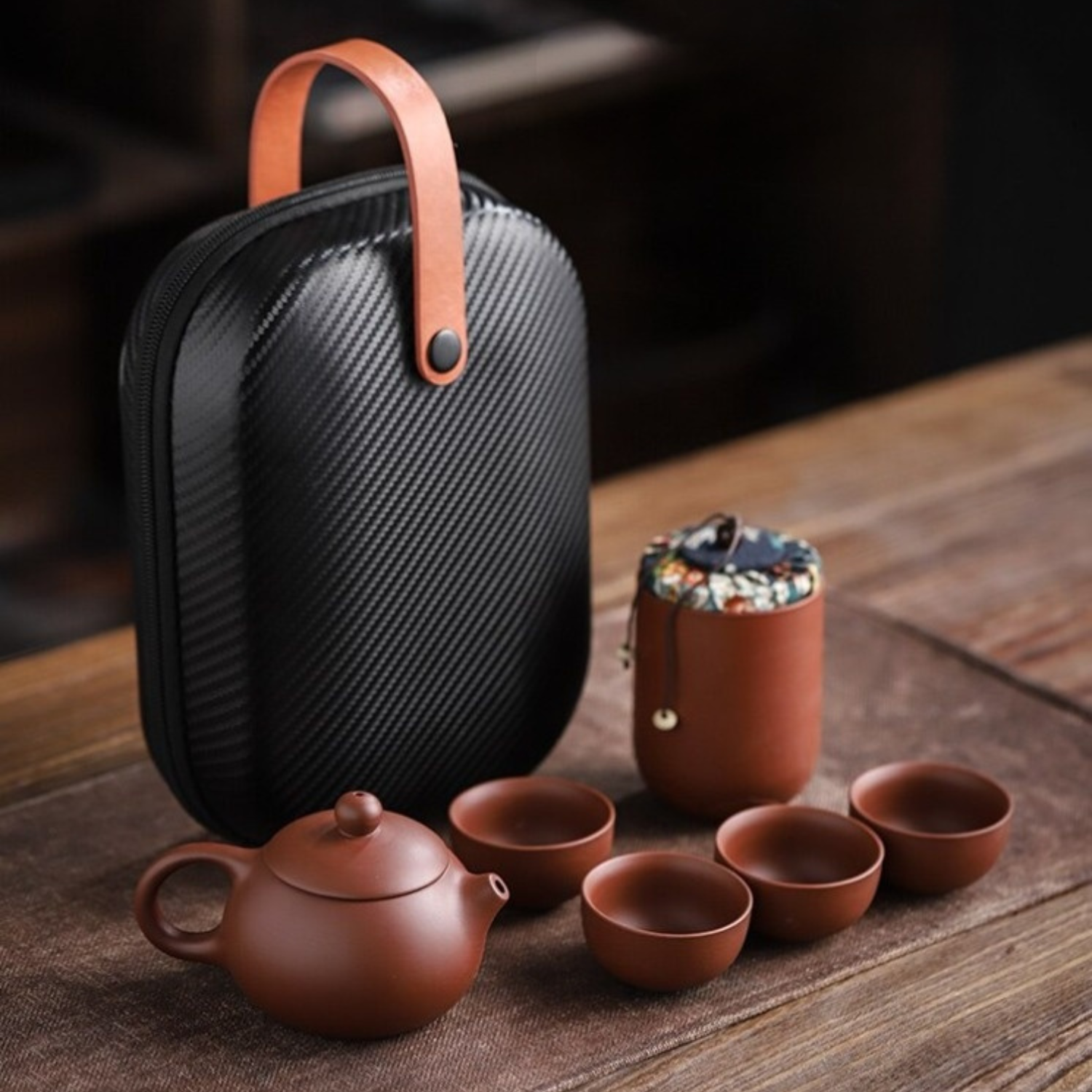 Zisha Gonfu Fu Tea Set (Free Travel Case) - Indri Zest