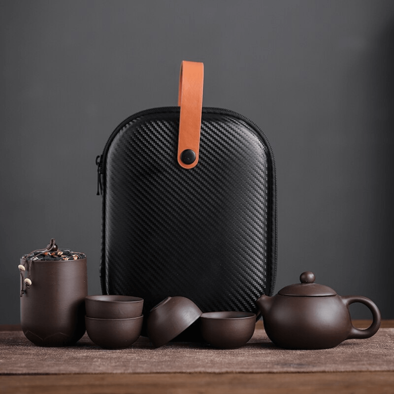 Zisha Gonfu Fu Tea Set (Free Travel Case) - Indri Zest