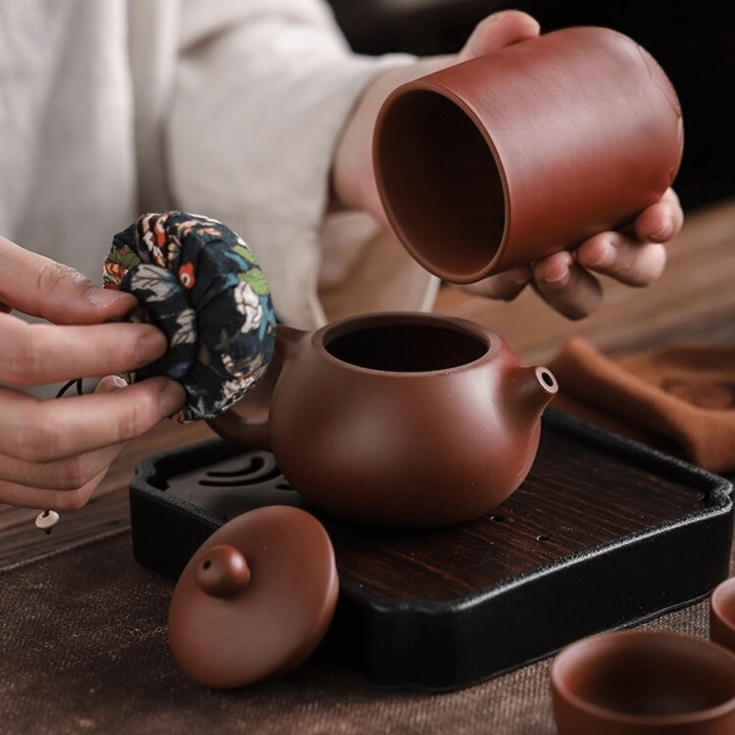 Zisha Gonfu Fu Tea Set (Free Travel Case) - Indri Zest