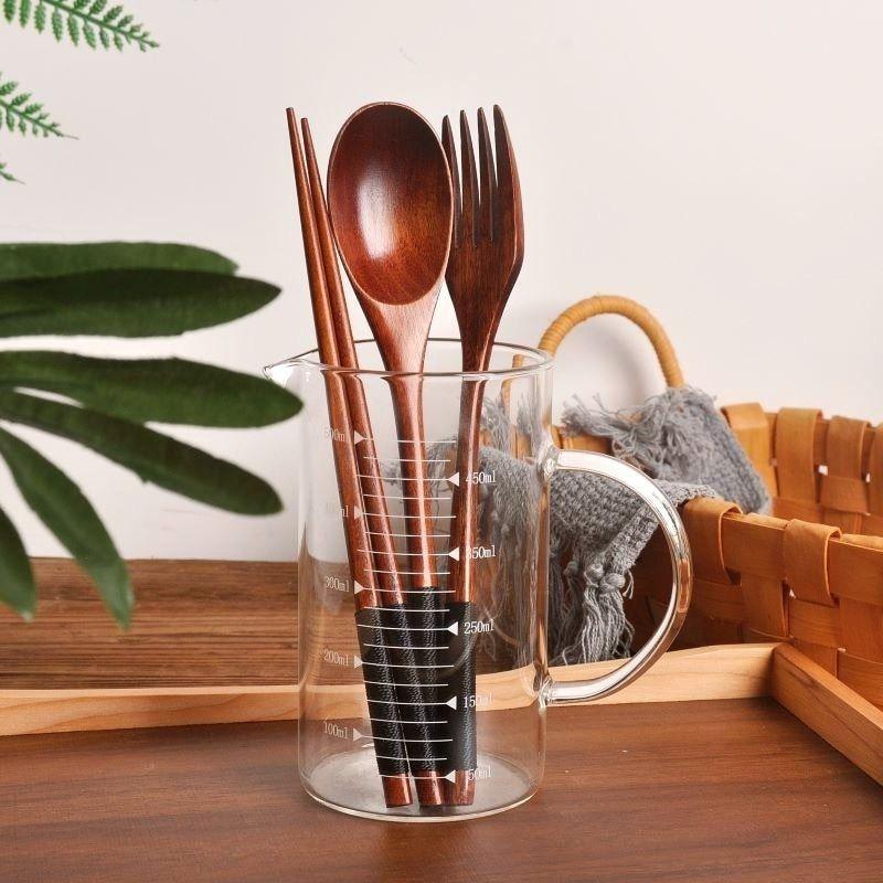 Cocobolo 3pcs. Wooden Flatware - Indri Zest