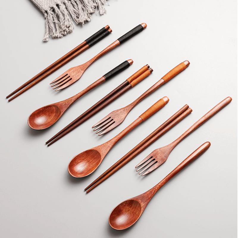 Cocobolo 3pcs. Wooden Flatware - Indri Zest