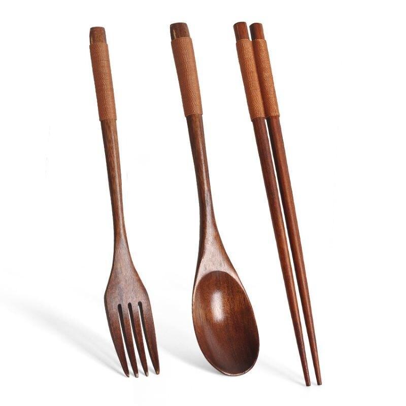 Cocobolo 3pcs. Wooden Flatware - Indri Zest