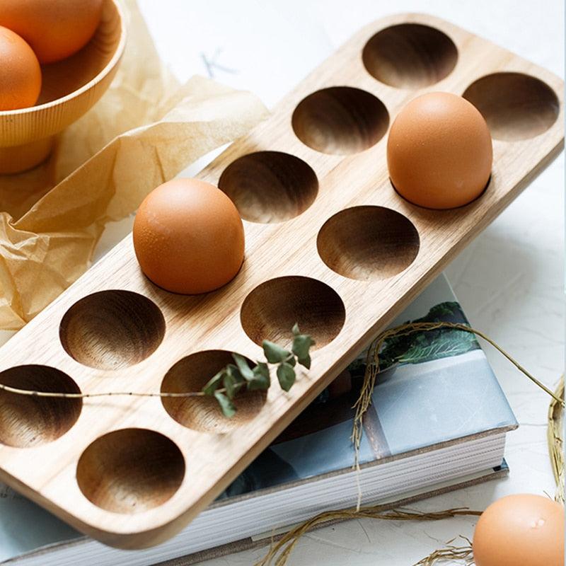 EggStax Wooden Egg Tray - Indri Zest