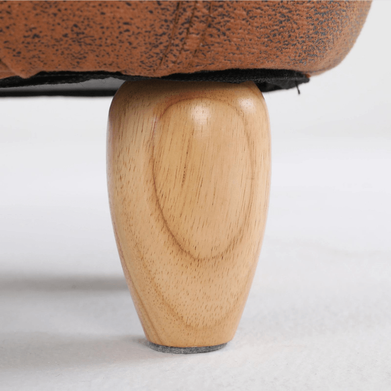 VelvetCow™ Animal Print Ottoman storage footstool - Indri Zest